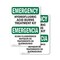 Signmission Safety Culture Sign, 12 in Width, Plastic, Rectangle, Bilingual OS-2PACK-EM-P-1218-L-10335 - alternate 1